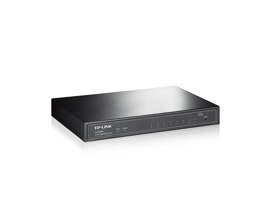 EAN 6935364010546 - TP-Link JetStream TL-SG2008 switch Gestionado L2/L2+ Gigabit Ethernet (10/100/1000) Negro imagen 2