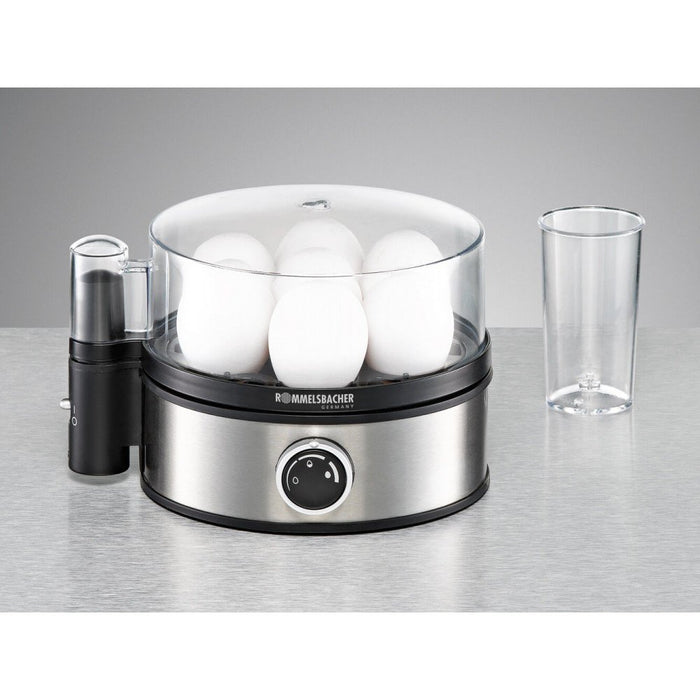 EAN 4001797859006 - Rommelsbacher ER 400 cuecehuevos 7 huevos 400 W Negro, Acero inoxidable, Transparente imagen 4