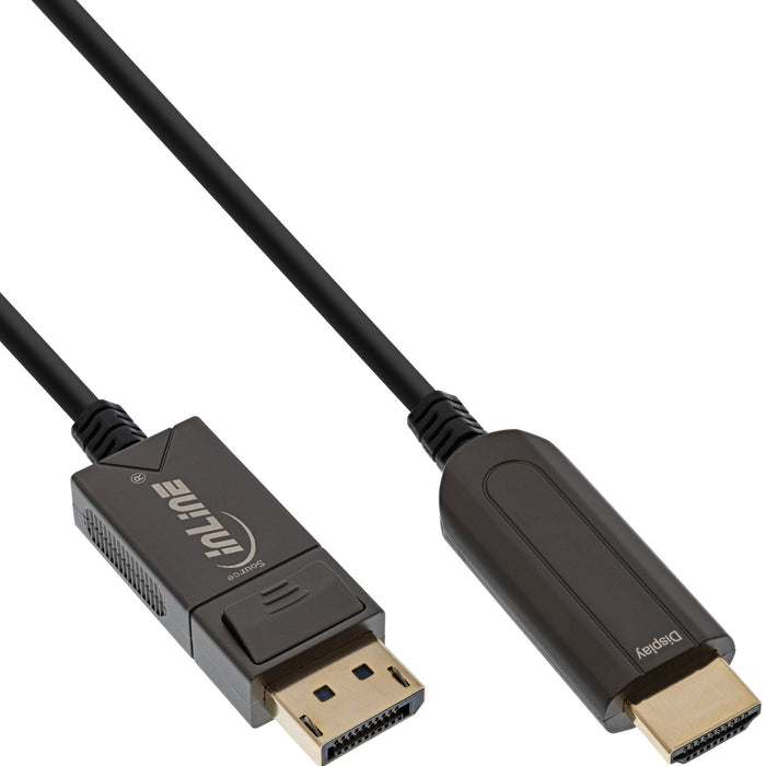 Cable Inline Displayport A Hdmi Aoc, 4k/60hz, Negro, 50m