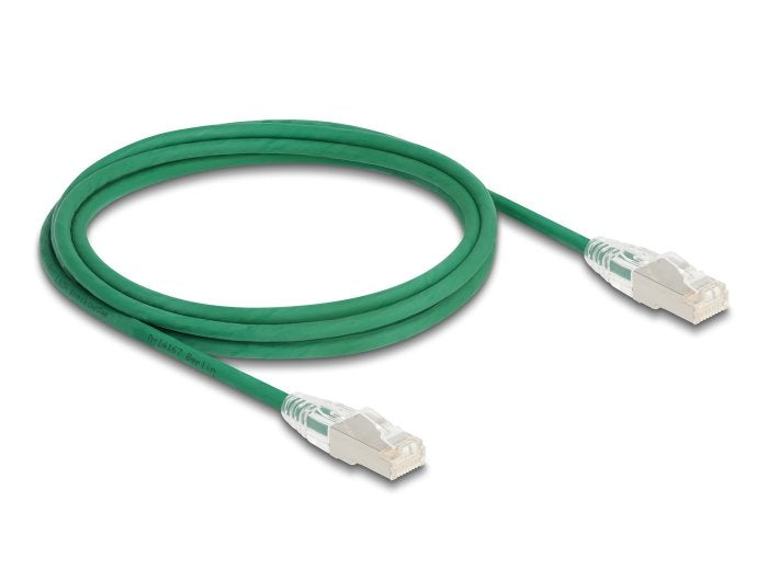Delock Rj45 Cable De Red Cat.6a Macho A Macho U/Ftp Slim 2 M Verde