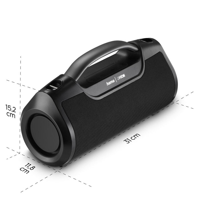 Hama Mate Pro Altavoz Portatil - Potencia 60w - Bluetooth - Usb-C - Bateria 3600mah - Ipx6 - Rango 10m - 17.2x31x12cm -