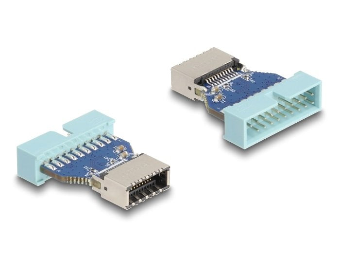 Delock 67131 Usb 5 Gbps Adaptador De Cabezal De Pines Macho A Interno Usb Tipo-E Clave A Hembra
