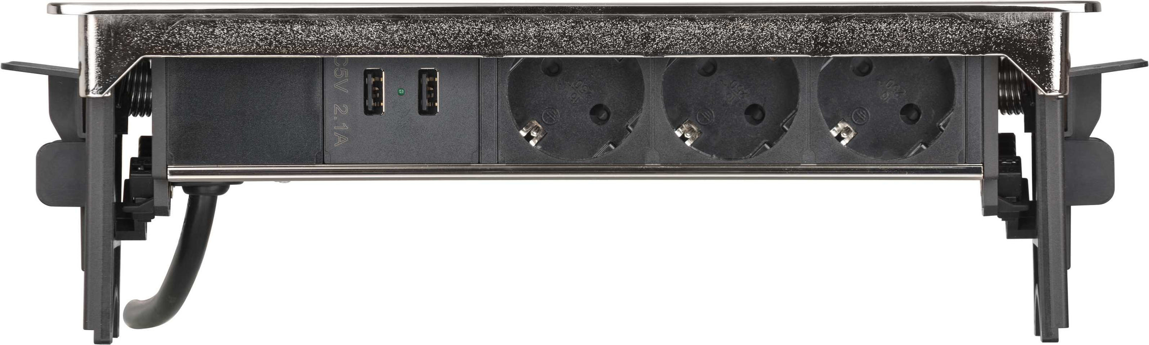 EAN 4007123656660 - Brennenstuhl 1396200113 base múltiple 2 m 3 salidas AC Interior Negro, Acero inoxidable imagen 7