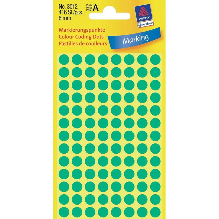 Avery Zweckform Klebepunkte 3012 Verde Ø 8,0 Mm