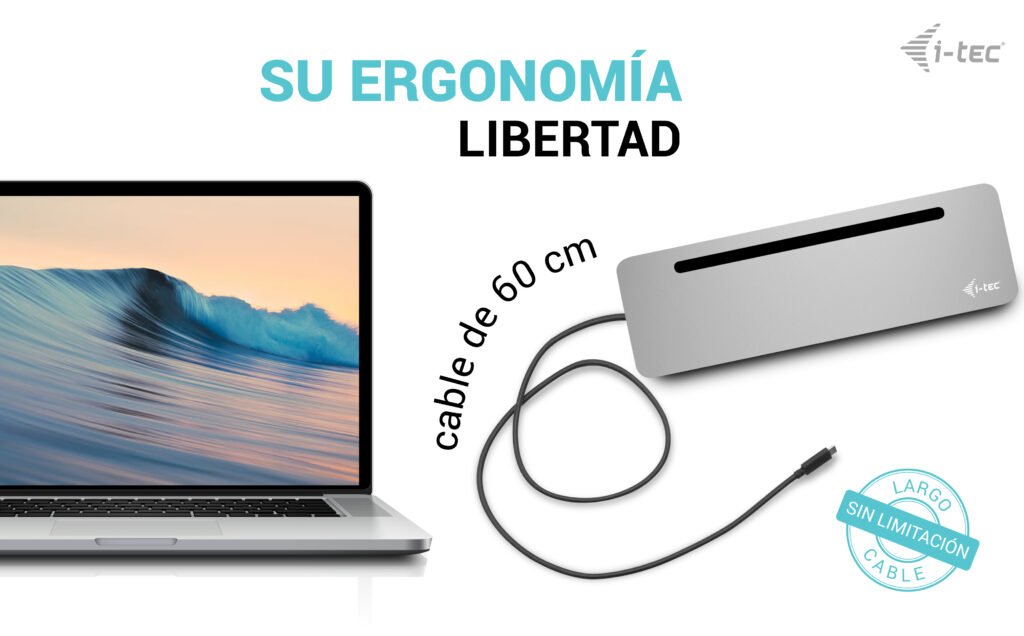 EAN 8595611706530 - i-tec C31FLAT2PDPRO base para portátil y replicador de puertos Alámbrico USB 3.2 Gen 1 (3.1 Gen 1) Type-C imagen 7