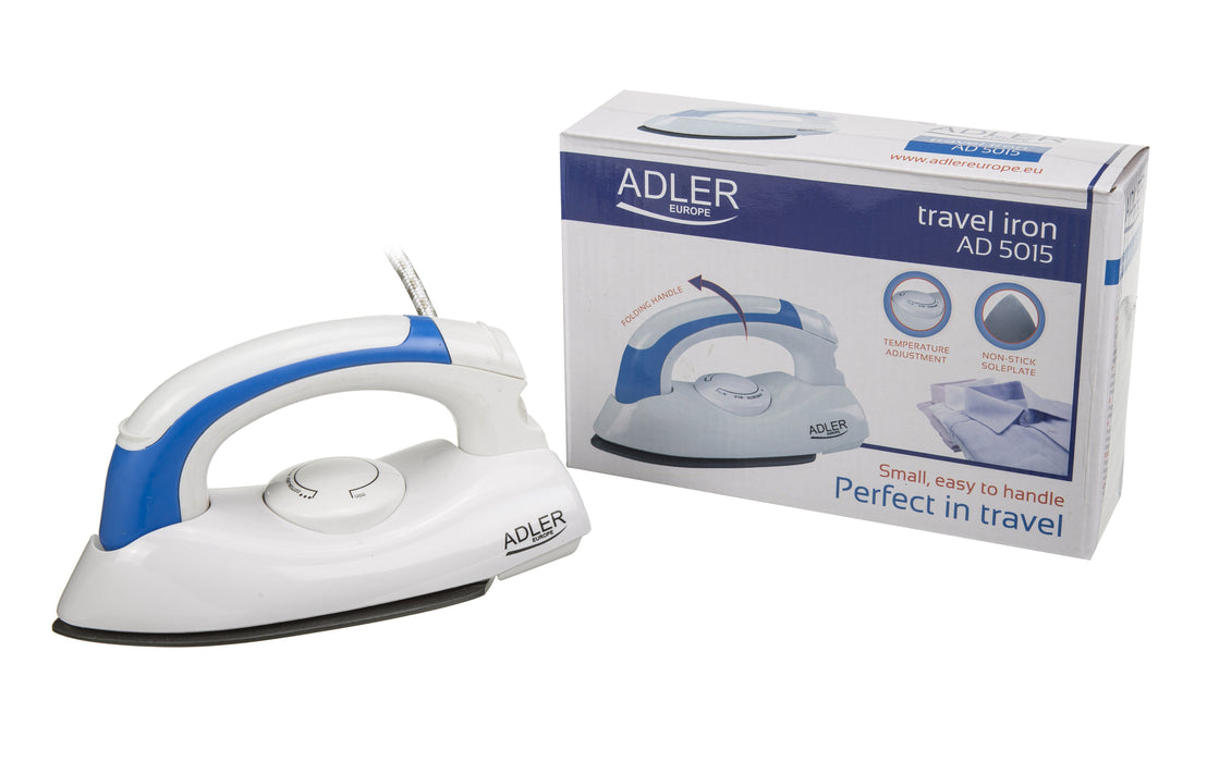 Plancha Adler Ad 5015  Seco 800 W Azul, Blanco