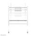 EAN 8717371441203 - Neomounts FL50-525WH1 mueble y soporte para dispositivo multimedia Blanco Panel plano Mesita con ruedas p imagen 4