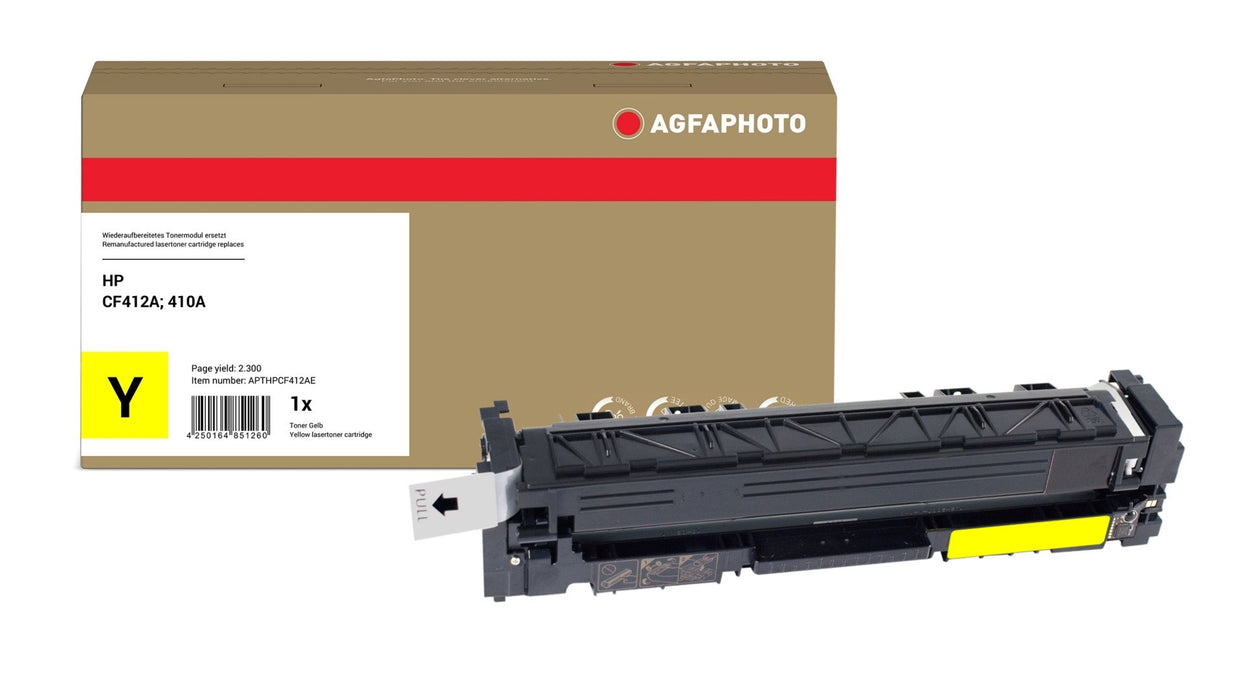 EAN 4250164851260 - AgfaPhoto APTHPCF412AE cartucho de tóner 1 pieza(s) Compatible Amarillo imagen 1