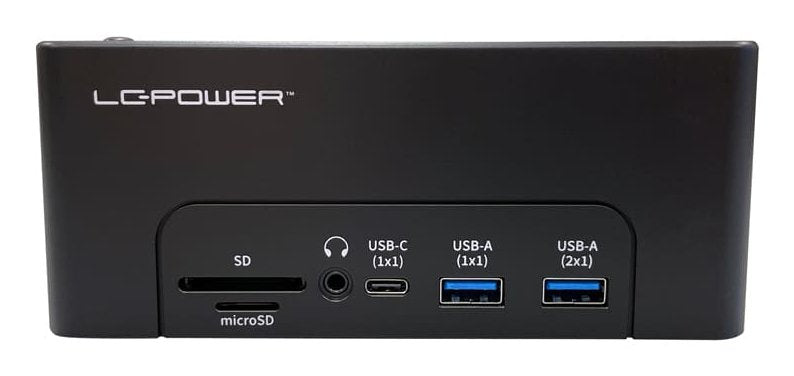EAN 4262443280227 - LC-Power LC-DOCK-C-MULTI-HUB base de conexión para disco duro USB 3.2 Gen 2 (3.1 Gen 2) Type-C Negro imagen 8