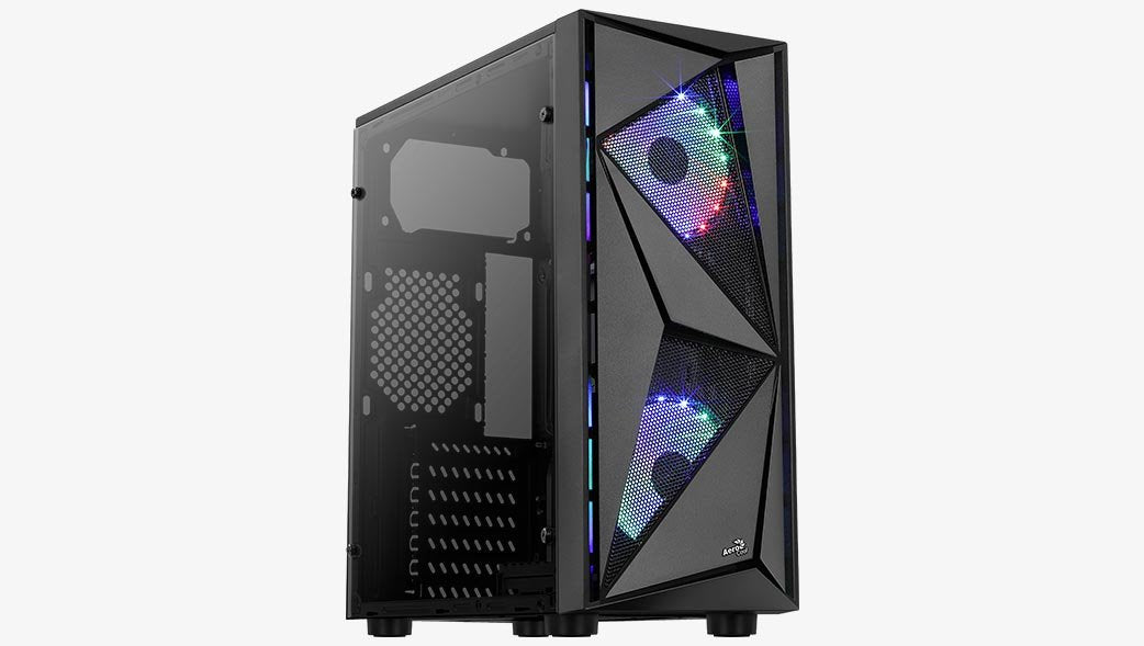 Caja Pc Aerocool Pgs Glider Cosmo Frgb-A-Bk-V2 2xf - Mt Case
