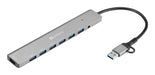 EAN 5705730136665 - Sandberg 136-66 hub de interfaz USB 3.2 Gen 1 (3.1 Gen 1) Type-A + Type-C 5000 Mbit/s imagen 2