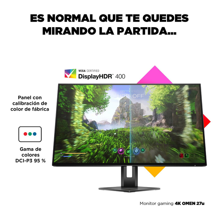 EAN 0196337845503 - HP OMEN 27u 4K 144Hz HDR IPS Gaming Monitor pantalla para PC 68,6 cm (27") 3840 x 2160 Pixeles 4K Ultra H imagen 12