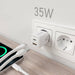 EAN 8435739900888 - AISENS ASCH-35W2P024-W cargador de dispositivo móvil Universal Corriente alterna Carga rápida Interior imagen 5