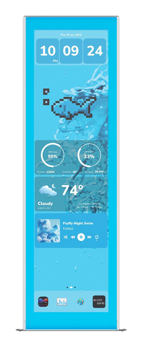 Hyte Y70 Actualización De Pantalla Táctil Blueberry Milk 36,8 Cm (14,5 Pulgadas), Azul, Pantalla Táctil De 14,5 Pulgadas Acc-Hyte-Lk-Y7tti-Bm 