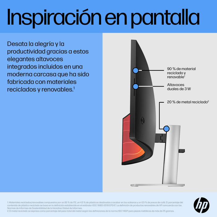 EAN 5715063350898 - HP E45c G5 DQHD Curved Monitor pantalla para PC 113 cm (44.5") 5120 x 1440 Pixeles Dual QHD LCD Negro imagen 6