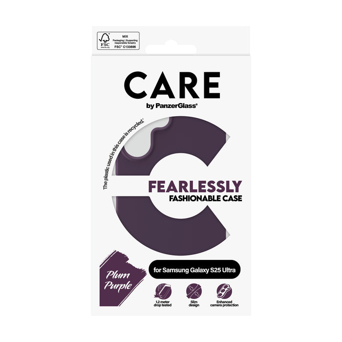 EAN 5715685016400 - PanzerGlass CARE™ by ® Case Plum Purple Samsung Galaxy S25 Ultra funda para teléfono móvil Púrpura imagen 3