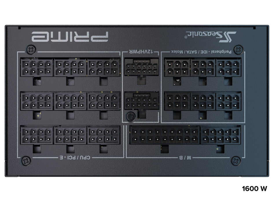 EAN 4711173878032 - Seasonic ATX3-PRIME-PX-1600 unidad de fuente de alimentación 1600 W 20+4 pin ATX ATX Negro imagen 9