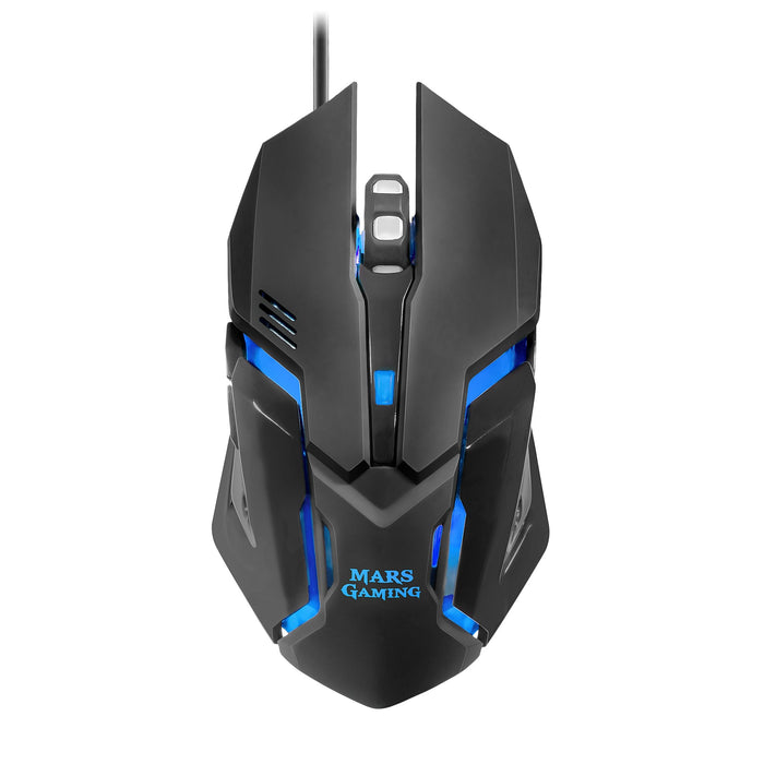 Mars Gaming Mcprgb2 Combo Gaming - Teclado Rgb Rainbow - Raton 4000dpi Rgb Flow - Auriculares Rgb Flow - Alfombrilla