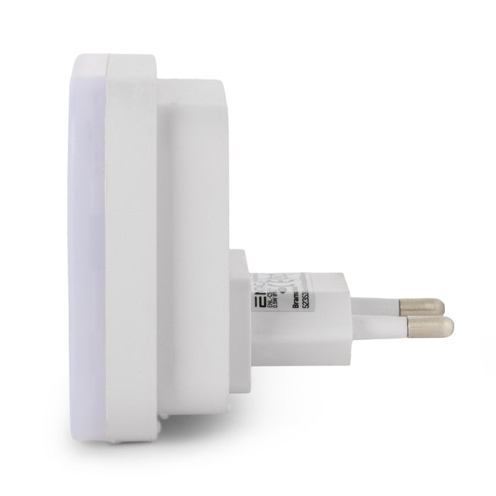 Entac Nachtlicht 0.5w Quadrat. Cw Blanco Dämmerungssensor
