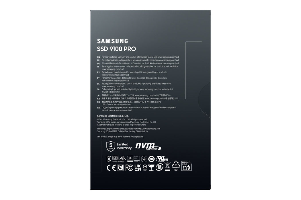 EAN 8806095811628 - Samsung MZ-VAP1T0 1 TB M.2 PCI Express 5.0 NVMe V-NAND TLC imagen 7