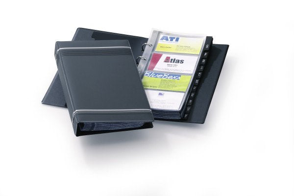 Visitenkartenringbuch Visifix F200 Karten Antracita