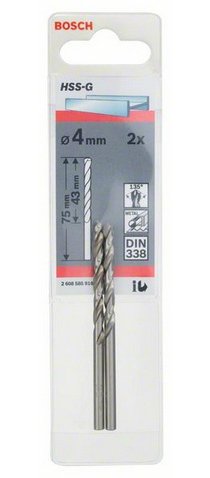 EAN 3165140521512 - Bosch 2 608 585 916 broca Broca helicoidal 2 pieza(s) imagen 2