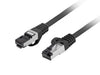 EAN 5901969440577 - Lanberg PCF8-10CU-0025-BK cable de red Negro 0,25 m Cat8.1 S/FTP (S-STP) imagen 1