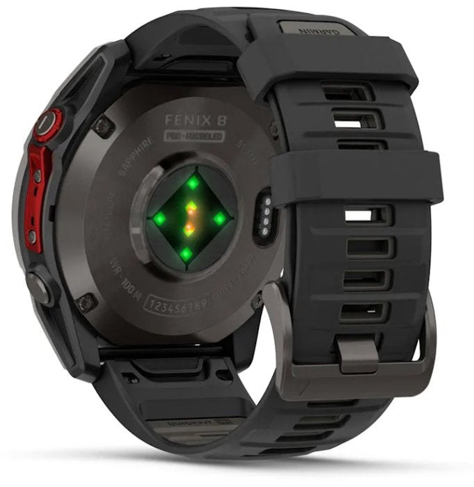 Reloj Smartwatch Fenix 8 Pro Microled Lte 51mm Zafiro Garmin - Titanio Negro