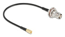 EAN 4043619907243 - DeLOCK 90724 cable coaxial RG-174 0,2 m TNC SMB Negro, Oro, Plata imagen 2