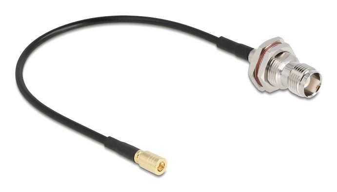 EAN 4043619907243 - DeLOCK 90724 cable coaxial RG-174 0,2 m TNC SMB Negro, Oro, Plata imagen 2