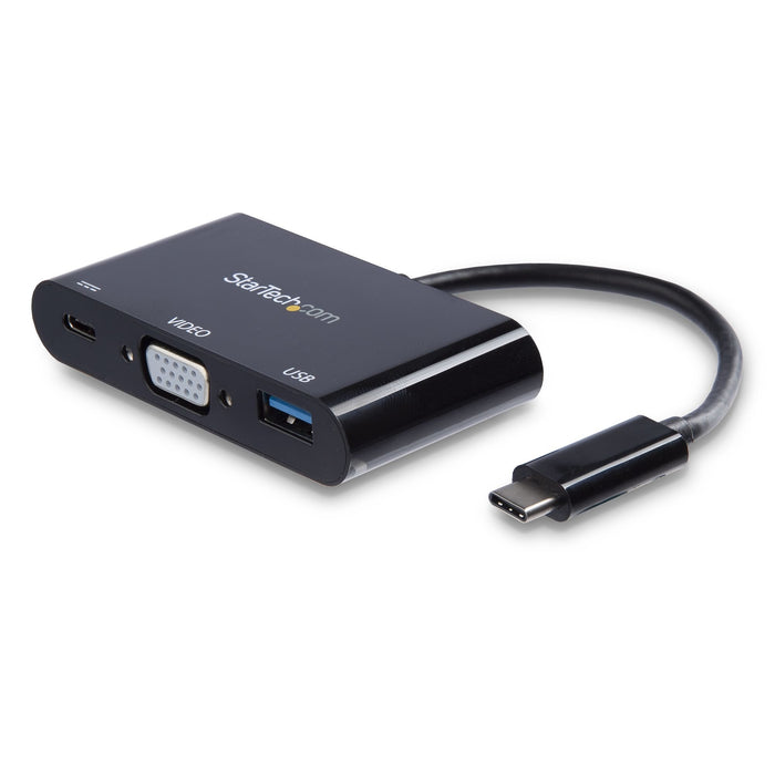 Startech.Com Adaptador Multifunción Usb-C A Vga Con Entrega De Potencia (Power Delivery) Y Puerto Usb-A