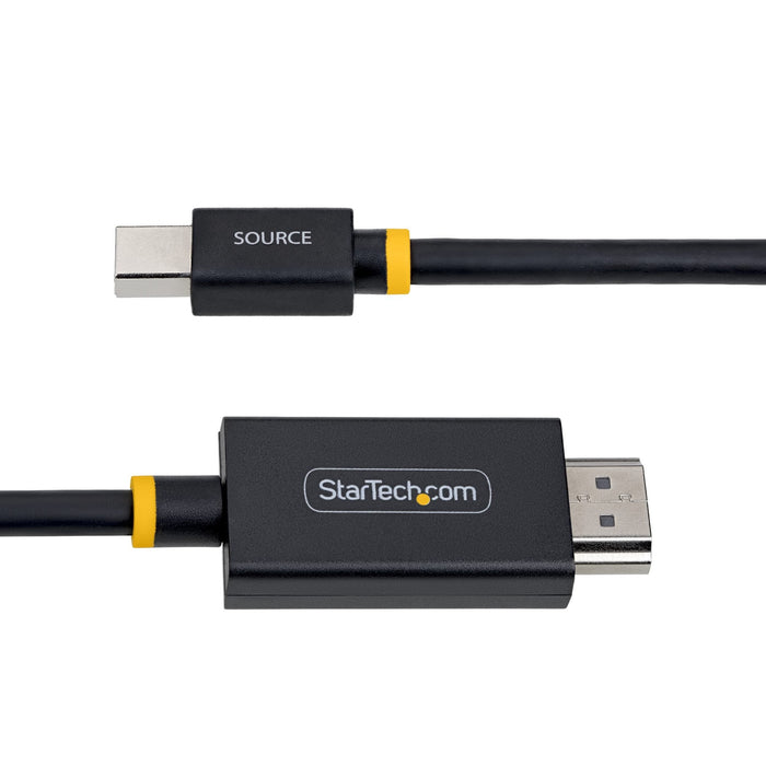 Startech.Com Cable Adaptador Mini Displayport Macho A Hdmi Macho 2 M Negro Activo Admite 4k60hz