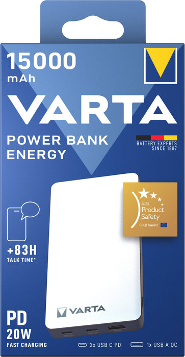 EAN 4008496018987 - Varta Energy 15000 Polímero de litio 15000 mAh Negro, Blanco imagen 5