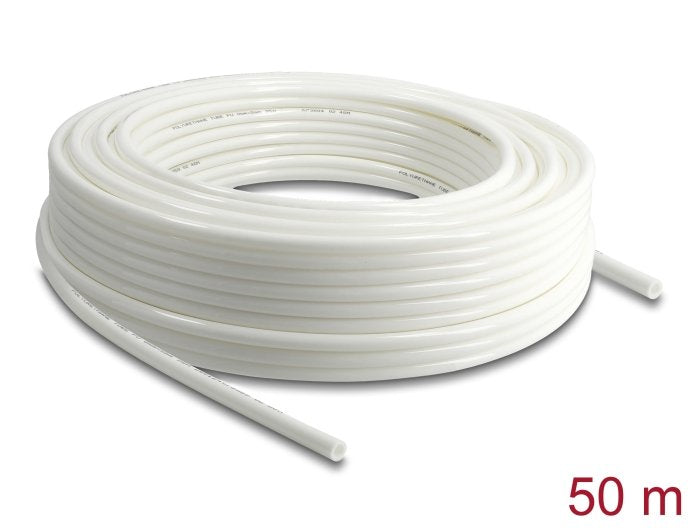 Delock Manguera Neumática 8 X 5 Mm 50 M Rollo Blanco