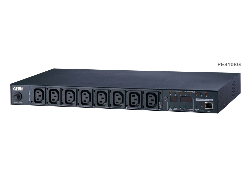 EAN 0672792401077 - ATEN PE8108G-ATA-G unidad de distribución de energía (PDU) 8 salidas AC 1U Negro imagen 1