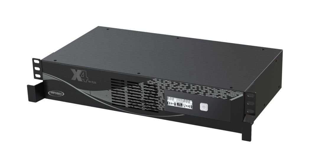 EAN 3700085660621 - Infosec X4 800 RM Plus sistema de alimentación ininterrumpida (UPS) Línea interactiva 0,8 kVA 480 W 6 sal imagen 2