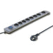 EAN 5901878501680 - Qoltec 50168 limitador de tensión Gris 8 salidas AC 230 V 3 m imagen 1