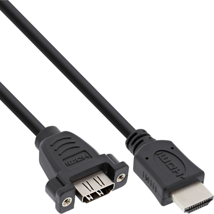 Adaptador Inline Hdmi 4k2k Tipo A Macho A A Hembra Con Brida 0,6 M