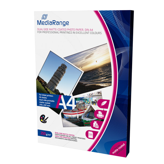 EAN 4260283118991 - MediaRange MRINK112 papel fotográfico A4 Blanco Mate imagen 1