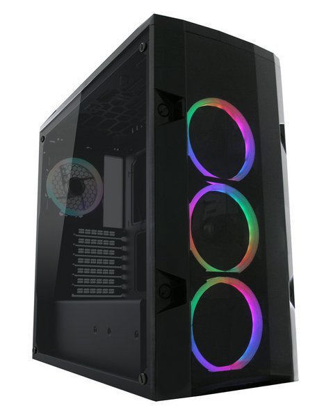 EAN 4260070121289 - LC-Power 998B Midi Tower Negro, Transparente imagen 3