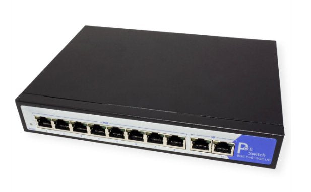 Value Poe+ Gigabit Ethernet Switch, 8+2 Ports