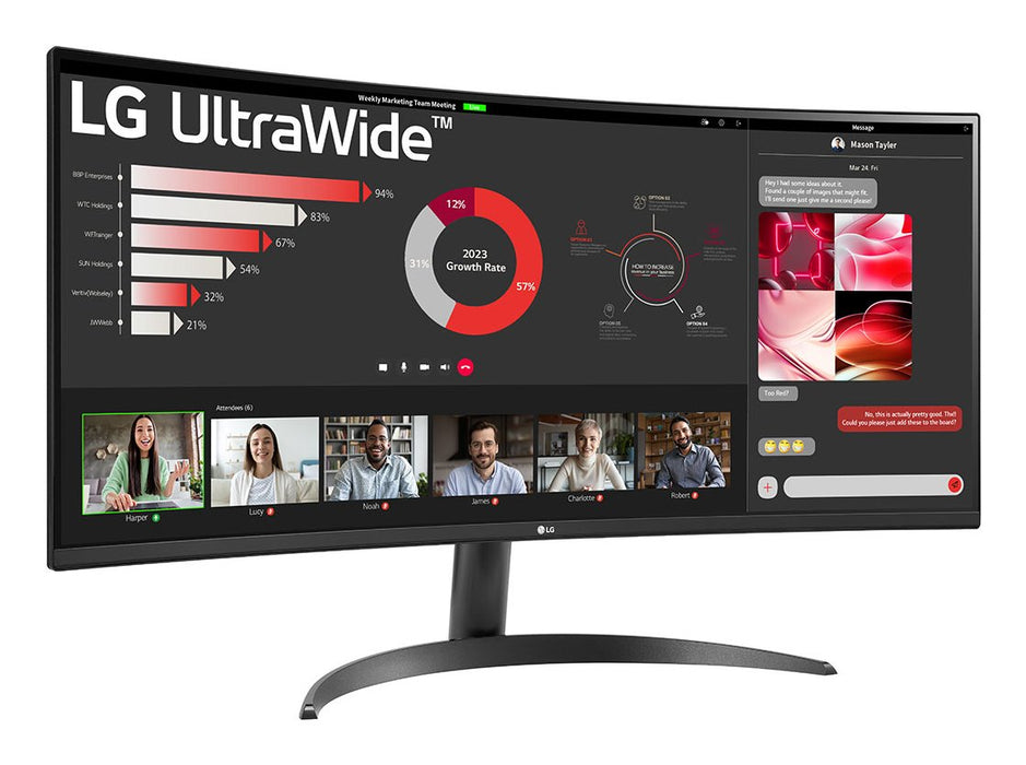 EAN 8806096199527 - LG 34WR50QK-B pantalla para PC 86,4 cm (34") 3440 x 1440 Pixeles Wide Quad HD Negro imagen 3