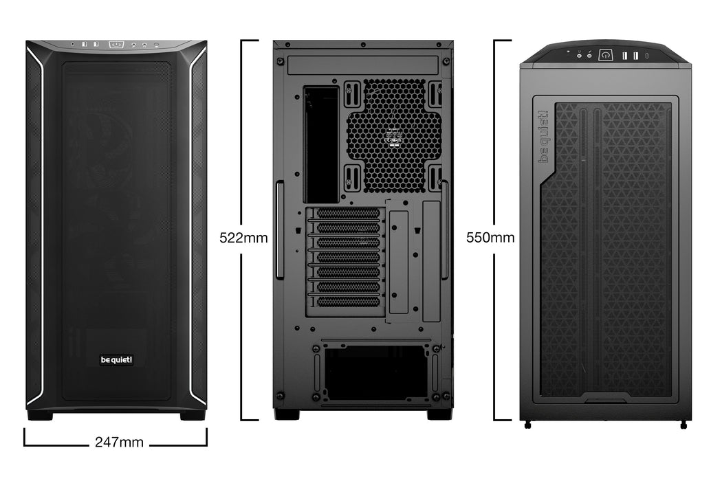 EAN 4260052190616 - be quiet! Shadow Base 800 DX Black Midi Tower Negro imagen 2