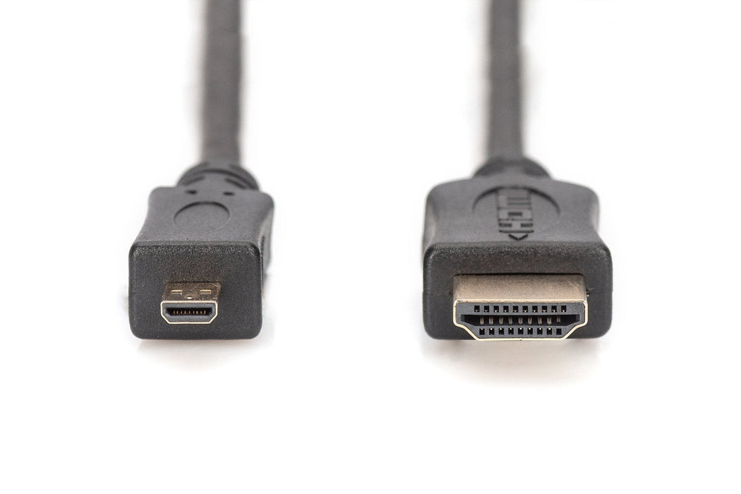 EAN 4016032293774 - Digitus AK-330109-010-S cable HDMI 1 m HDMI tipo D (Micro) HDMI tipo A (Estándar) Negro imagen 2