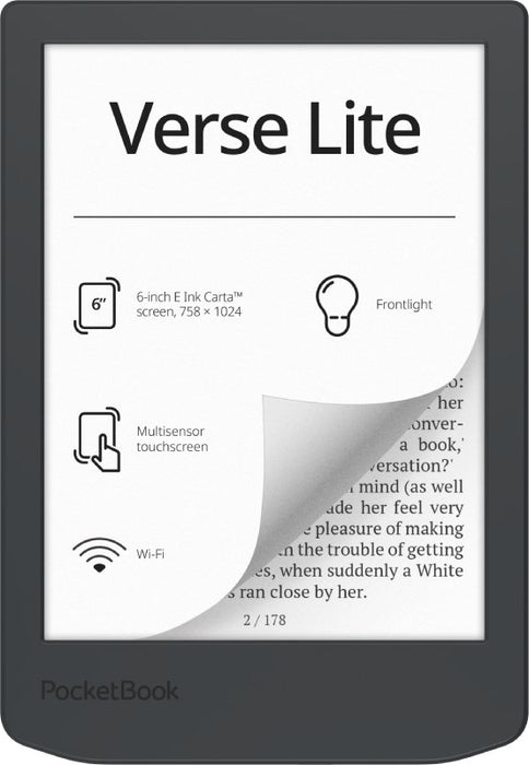 EAN 7640152097584 - PocketBook Verse Lite lectore de e-book Pantalla táctil 8 GB Wifi Gris imagen 1