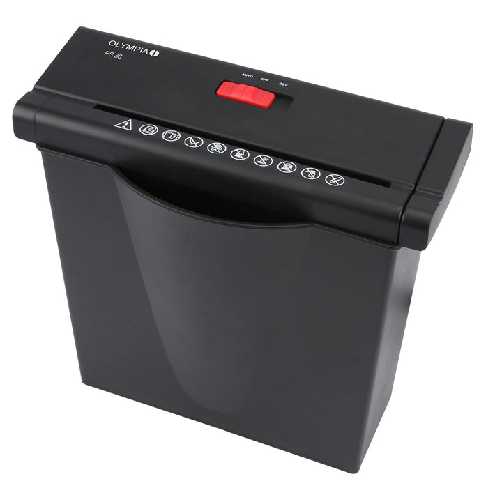 EAN 4030152027064 - Olympia PS 36 triturador de papel Corte en tiras 34 cm Negro imagen 3