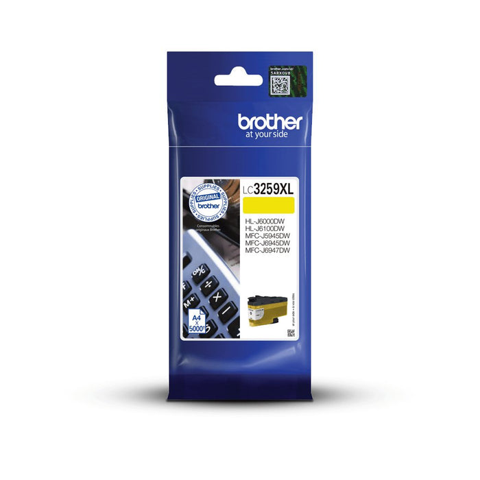 Brother Lc3259xlpy Cartucho Dtinta Amarillo Alta Capacidad De 5 000 Pages