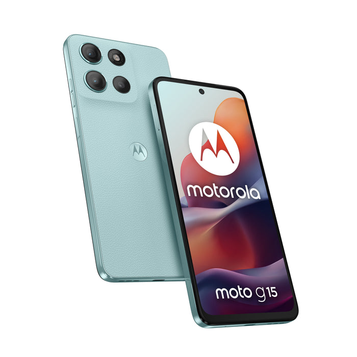 EAN 840023291227 - Motorola moto g15 17,1 cm (6.72") SIM doble Android 15 4G USB Tipo C 4 GB 128 GB 5200 mAh Azul claro imagen 1