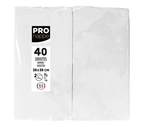 Pronappe Servietten 38,0 X 38,0 Cm Blanco