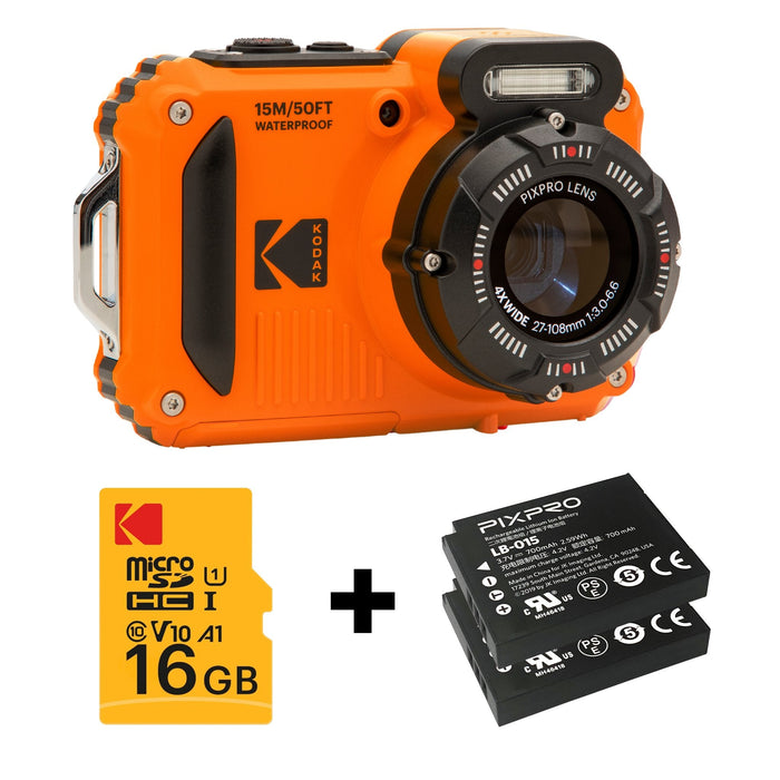 Kodak Wpz2og6 Waterproof Orange